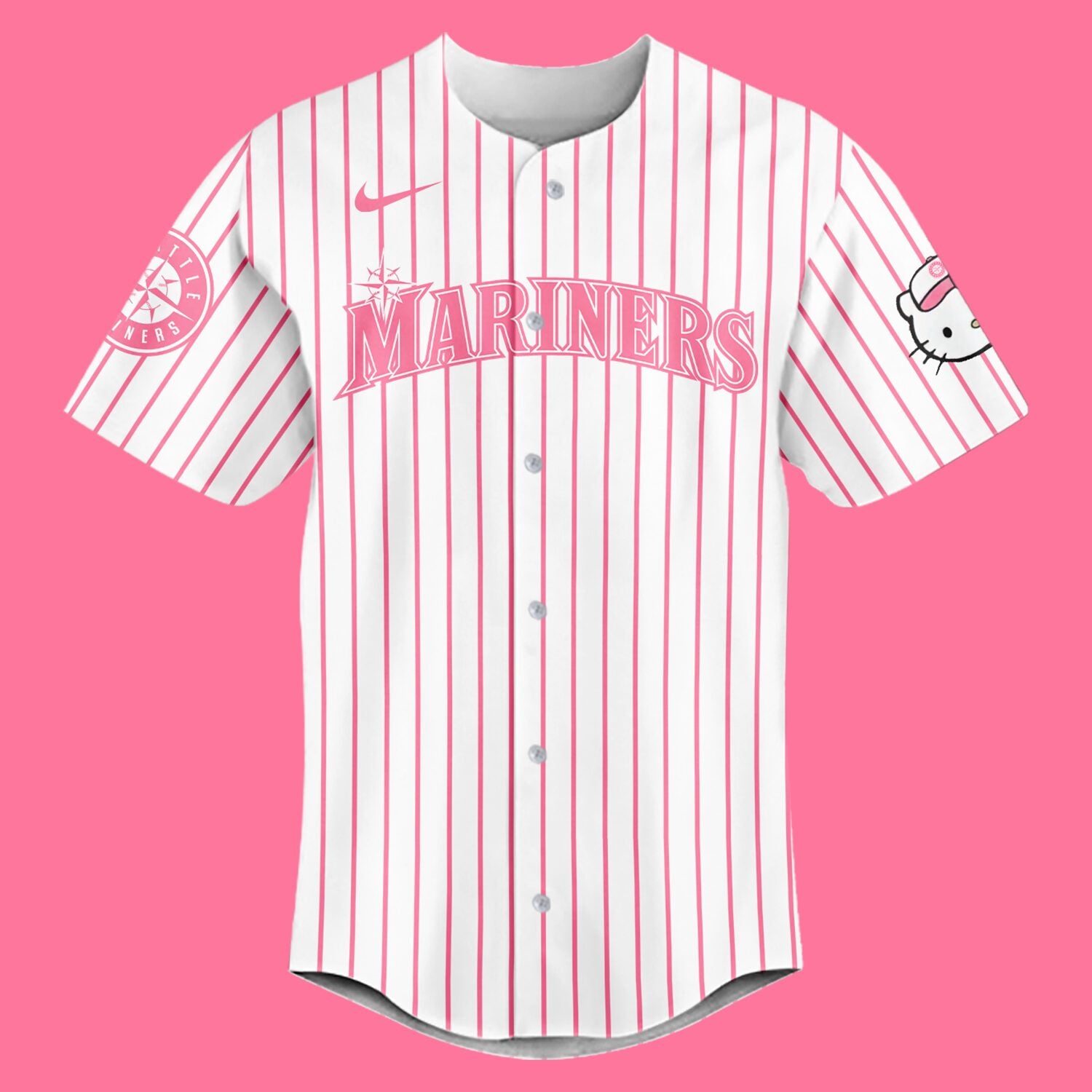 Seattle Mariners Hello Kitty Night Baseball Jersey
