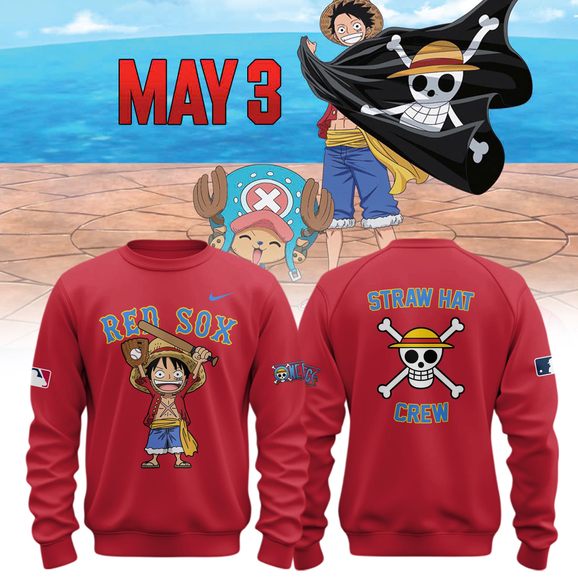 One Piece x Boston Red Sox  Latest Collaboration Collection