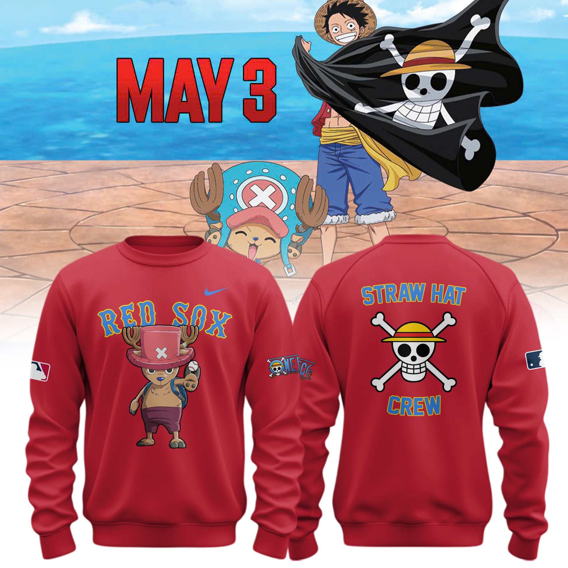 One Piece x Boston Red Sox  Latest Collaboration Collection