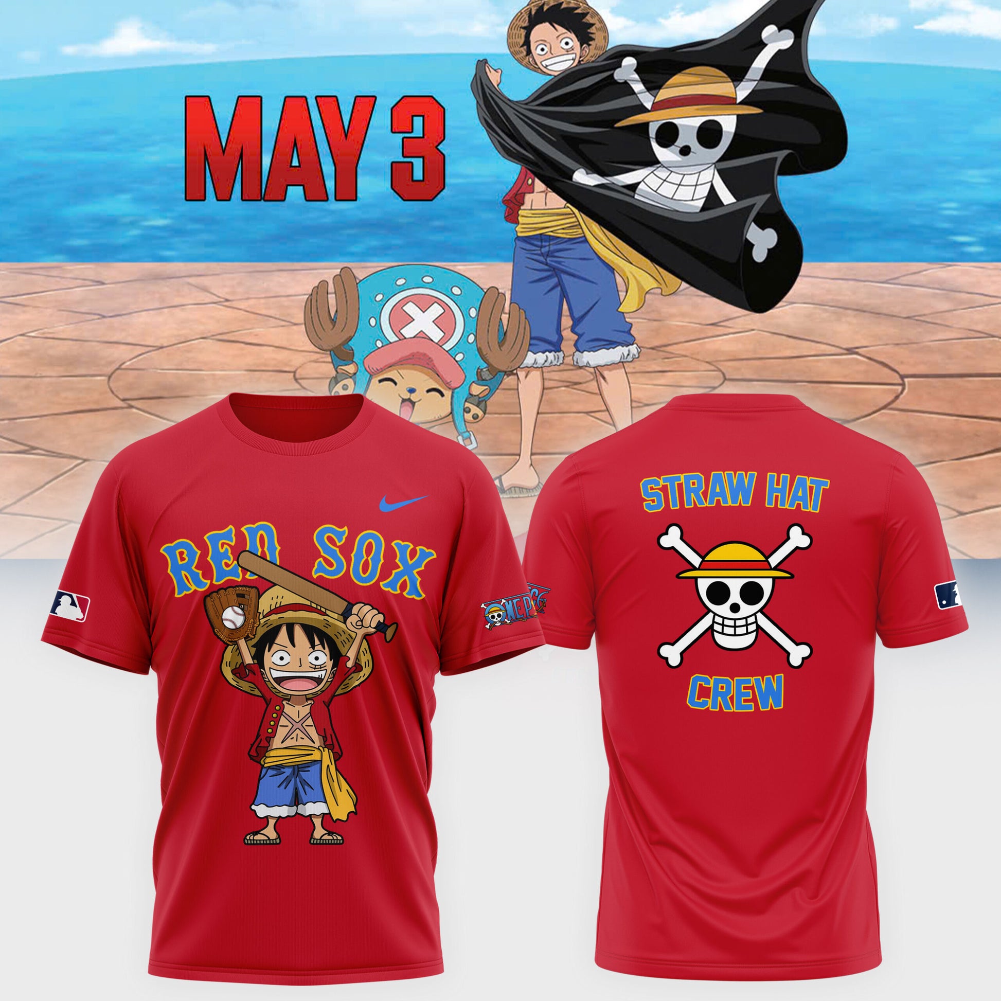 One Piece x Boston Red Sox  Latest Collaboration Collection