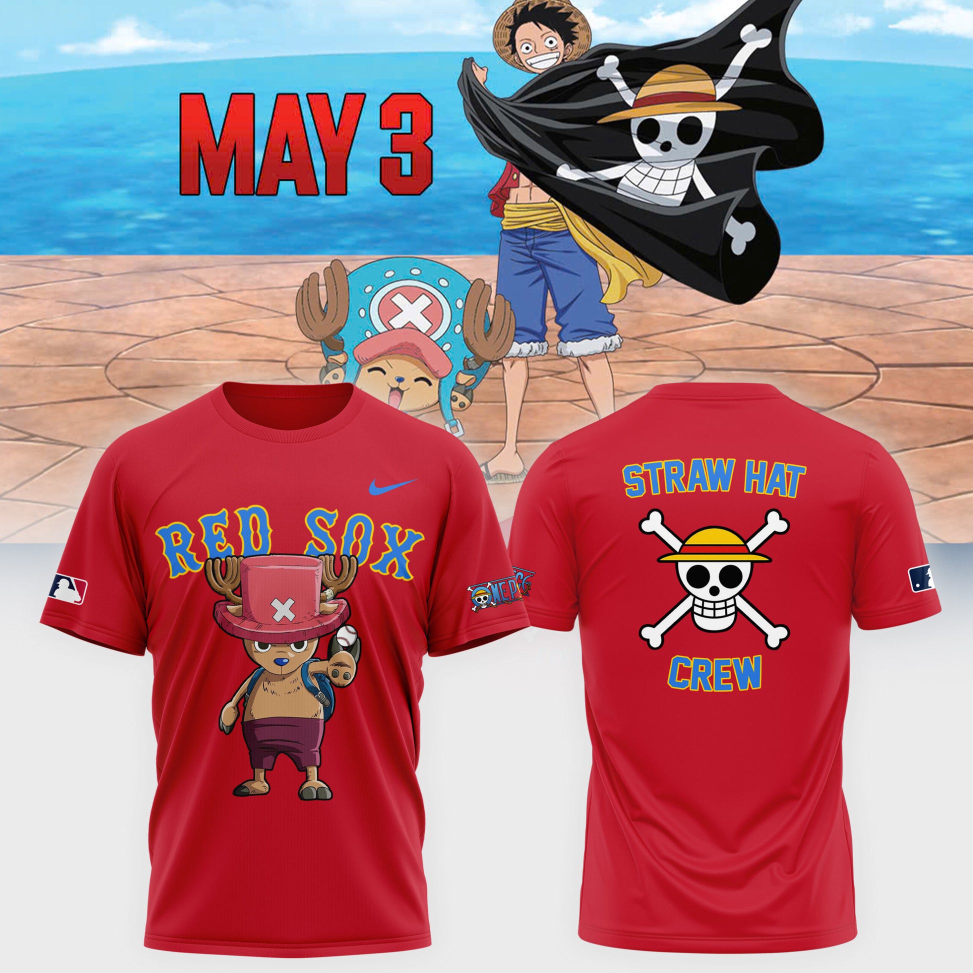 One Piece x Boston Red Sox  Latest Collaboration Collection