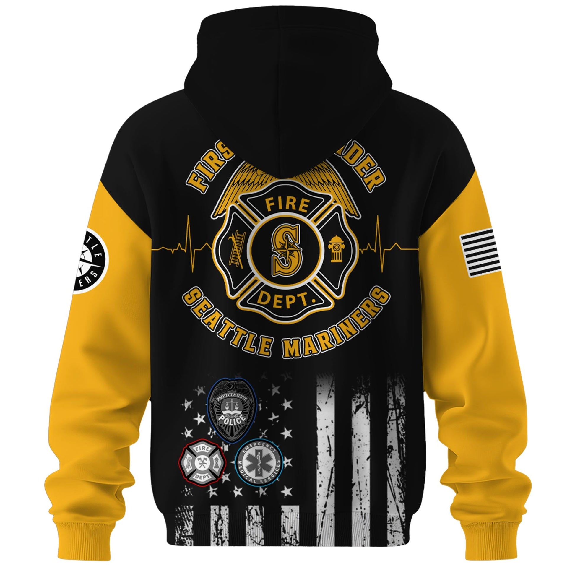 Seattle Mariners MLB x First Responders Night Hoodie Limited Edition