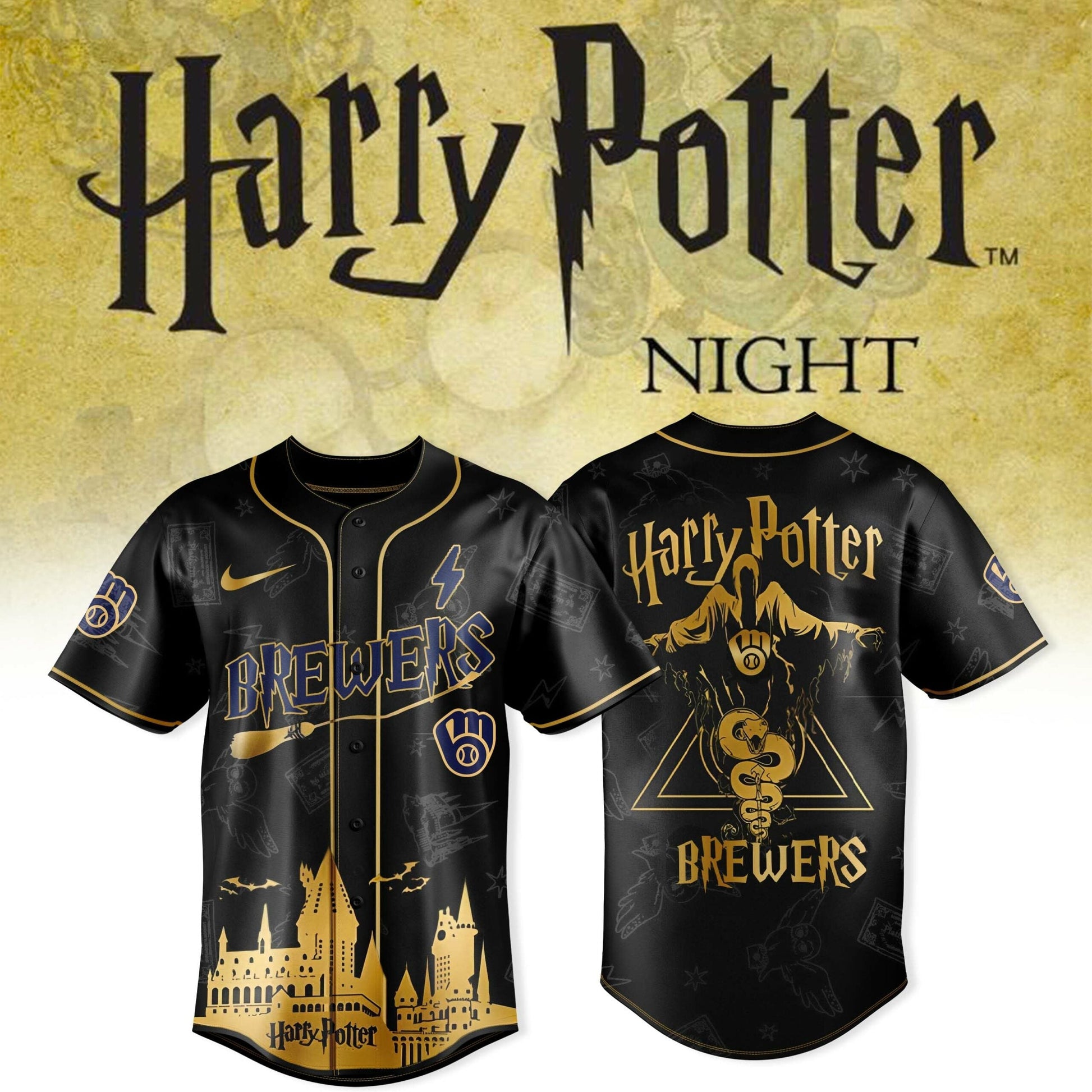 Milwaukee Brewers x Harry Potter New Jersey