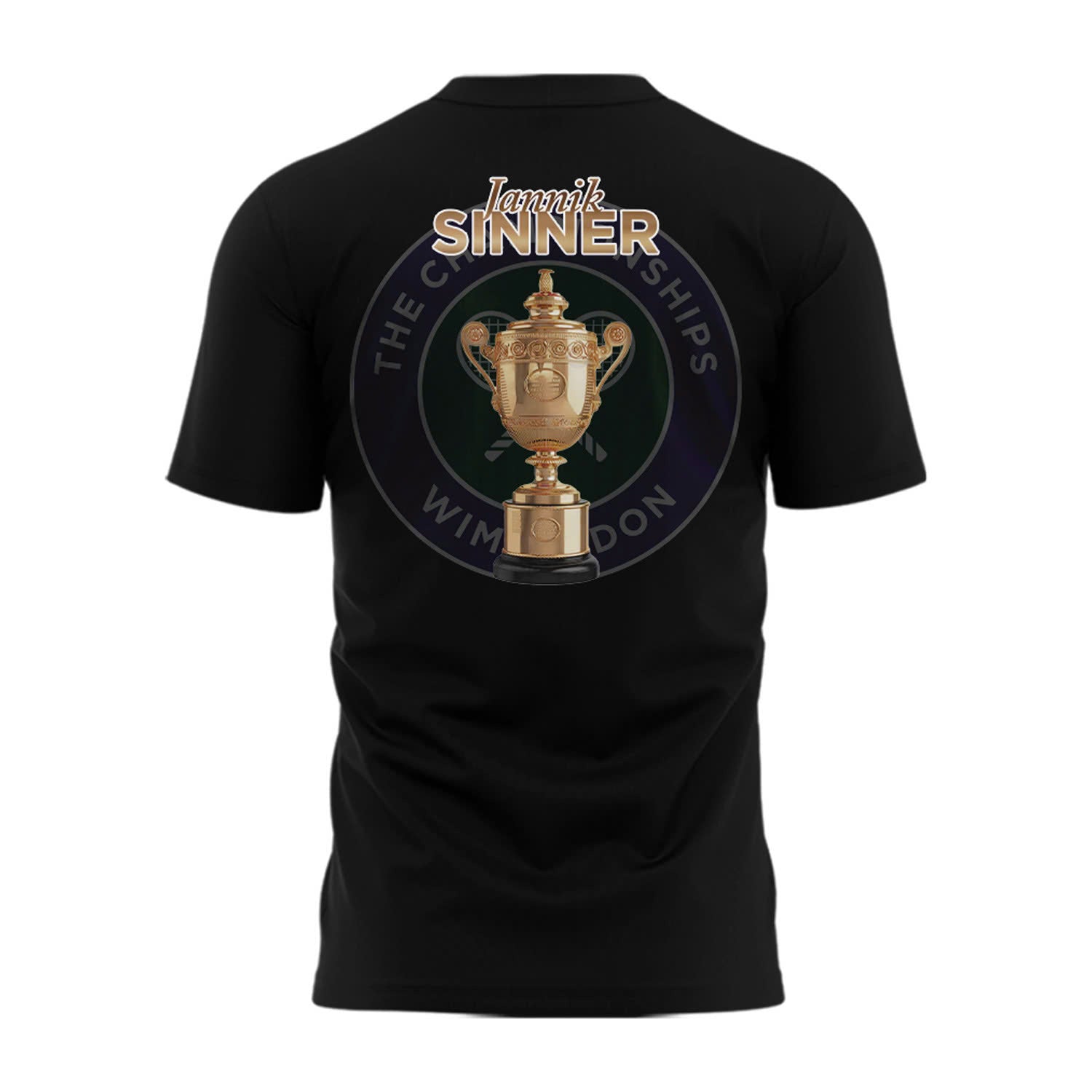 Special Jannik Sinner Wimbledon Championships 25 T-Shirt Black