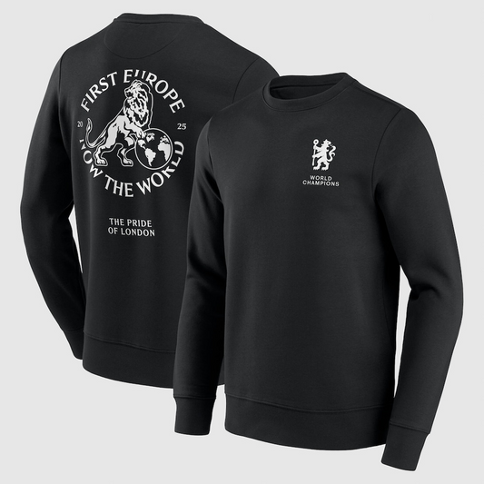 Chelsea First Europe, Now the World Graphic Crew Sweatshirt