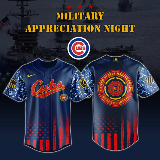 Chicago Cubs MLB x Marine Corps Military Appreciation Night Jersey Editions Limited 2025 V3