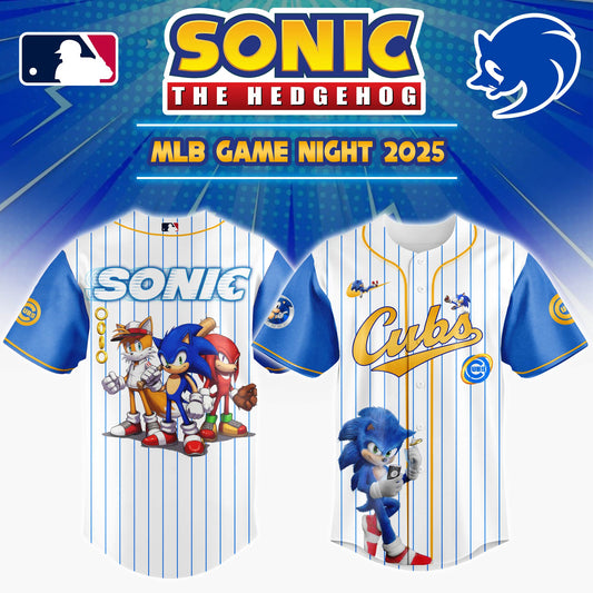 Chicago Cubs x Sonic Game Night Jersey 2025  Editons Limited