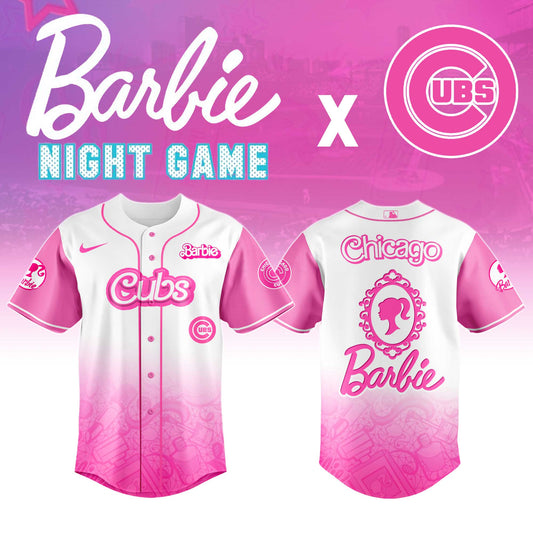Chicago    Cubs MLB x Barbie Night Game Limited Edition Jersey 2025