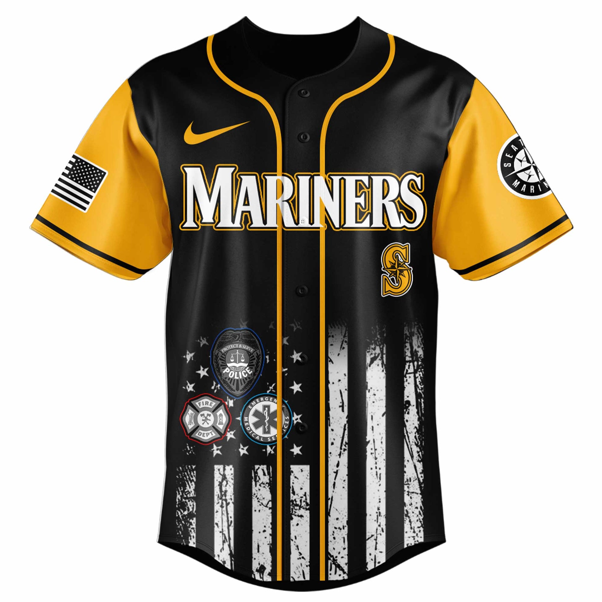 Seattle Mariners MLB x First Responders Night Jersey Limited Edition