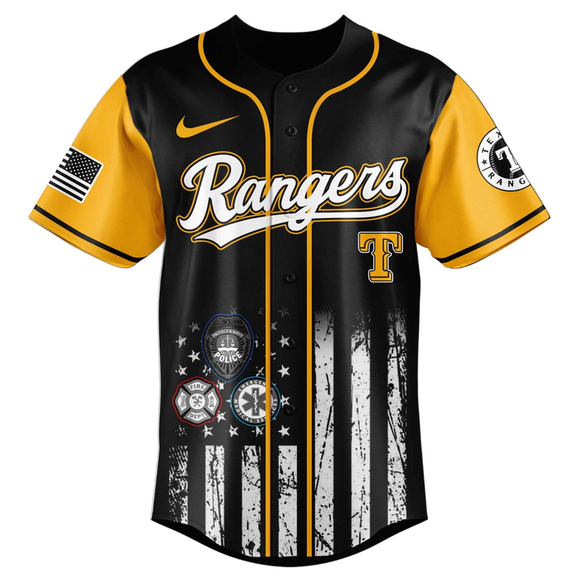 Texas Rangers MLB x First Responders Night Jersey Limited Edition