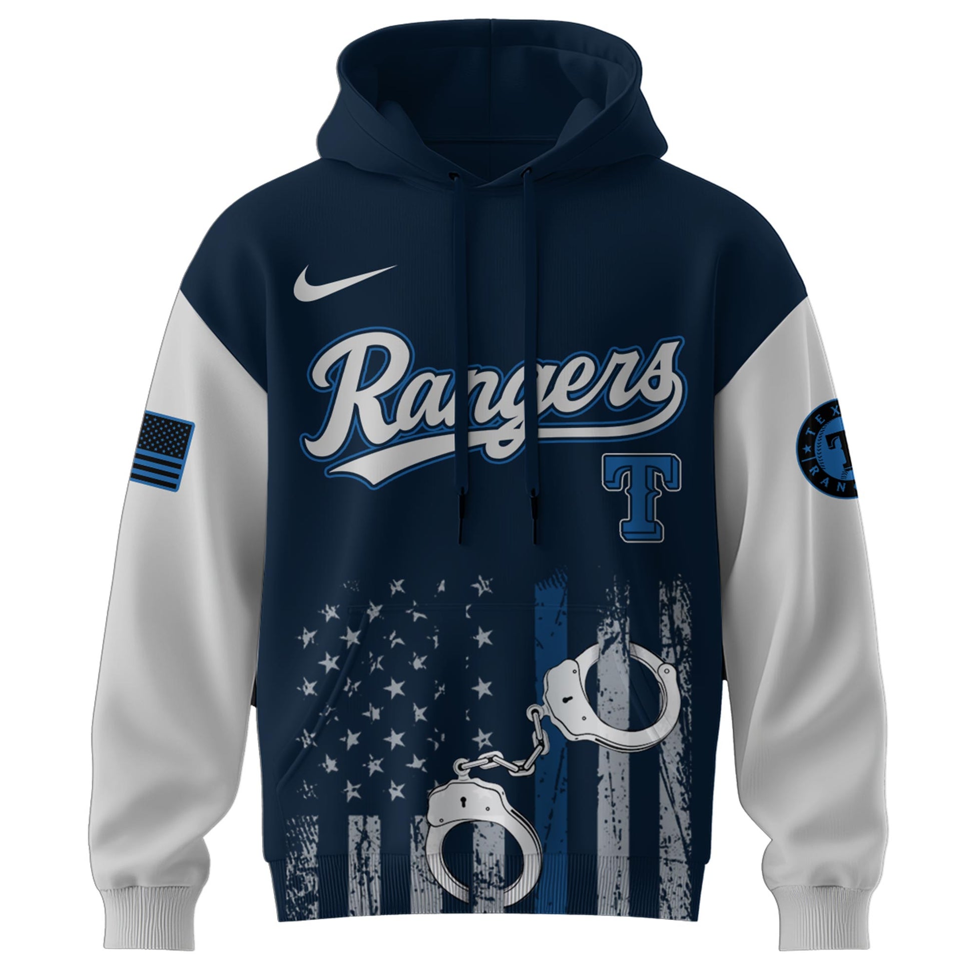 Texas Rangers MLB x Law Enforcement Appreciation Day Hoodie Limited