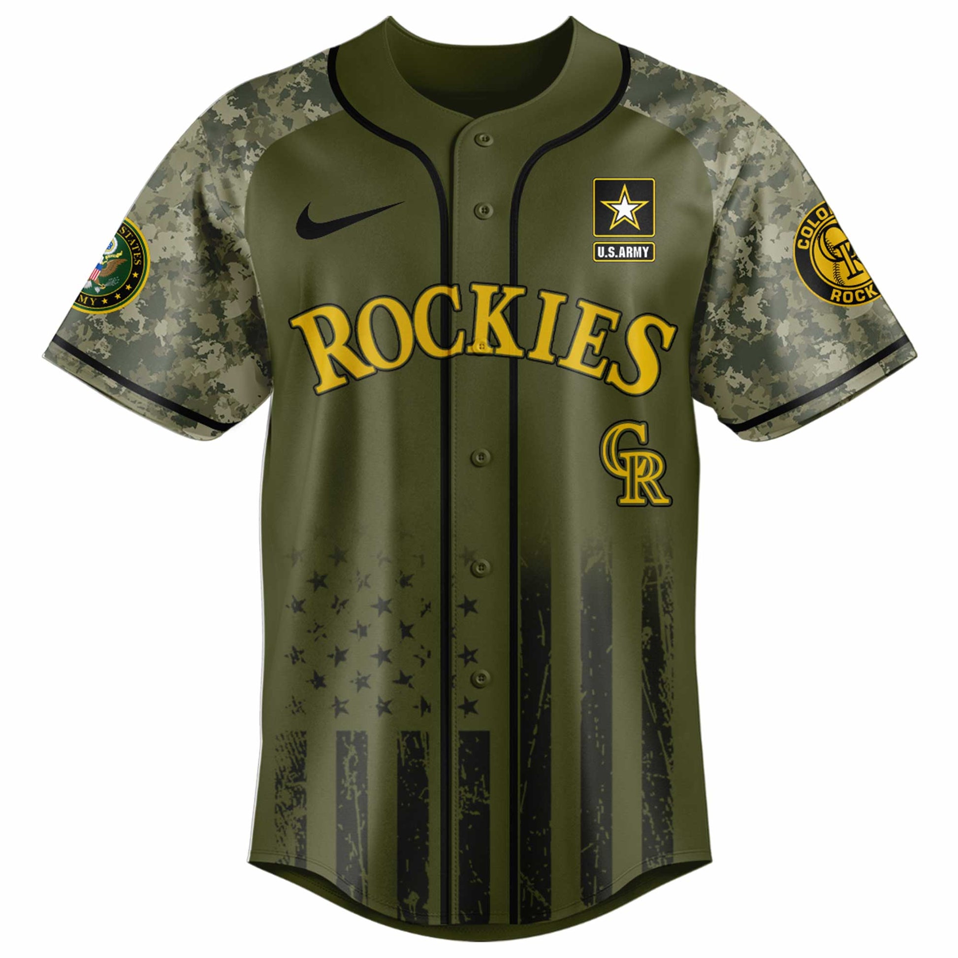 Colorado Rockies MLB x 250 U.S. ARMY Jersey 03