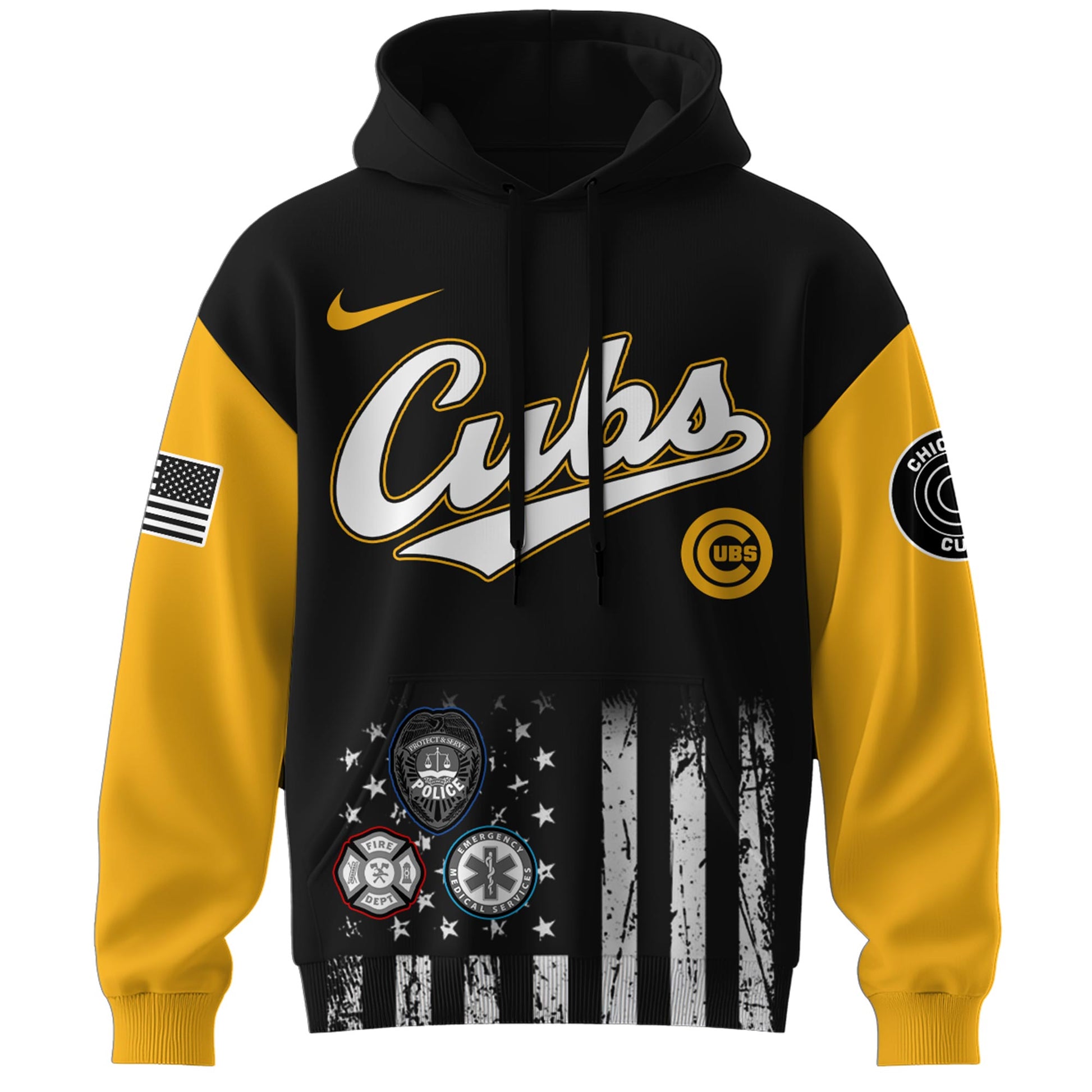 Chicago Cubs MLB x First Responders Night Hoodie Limited Edition