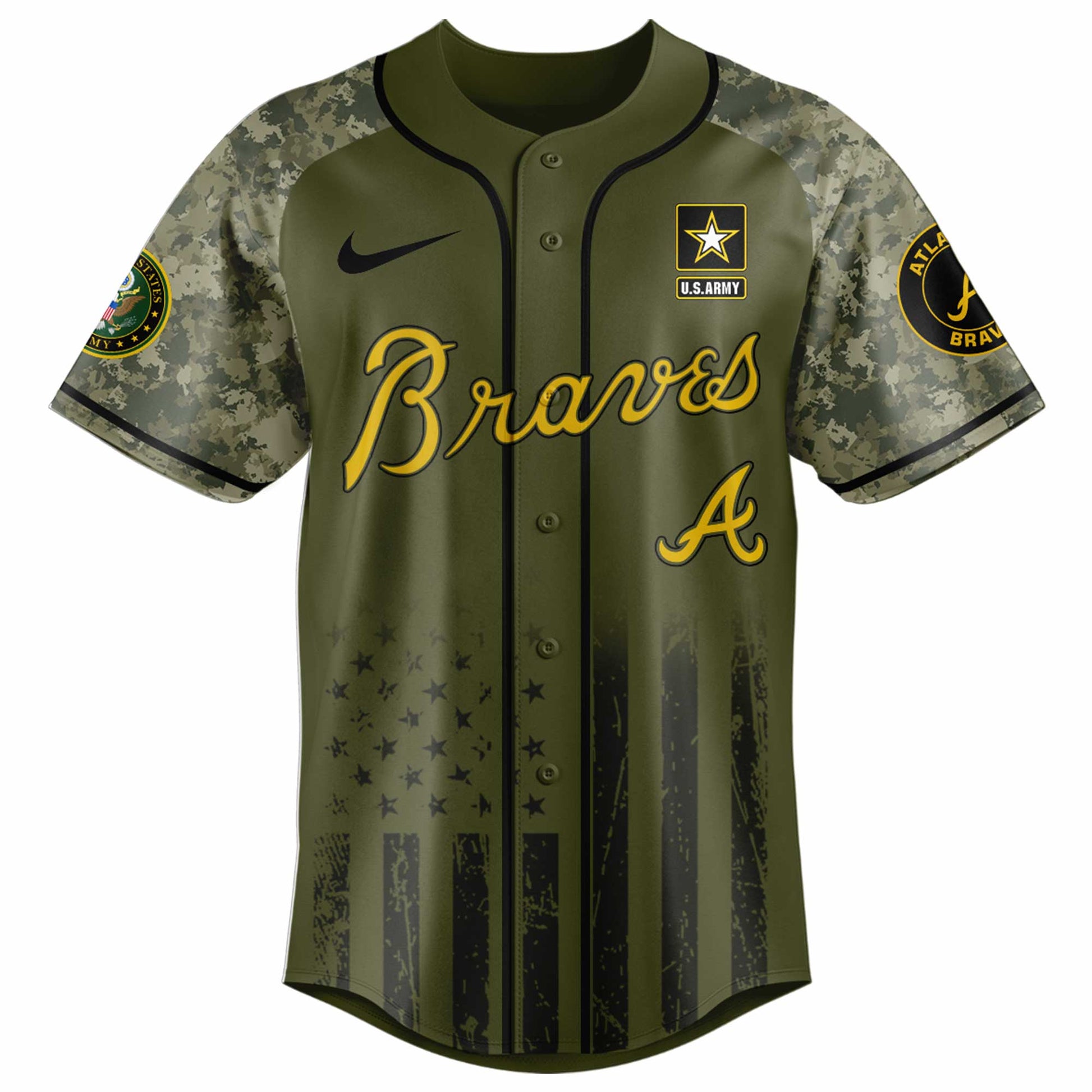 Atlanta Braves MLB x 250 U.S. ARMY Jersey 03