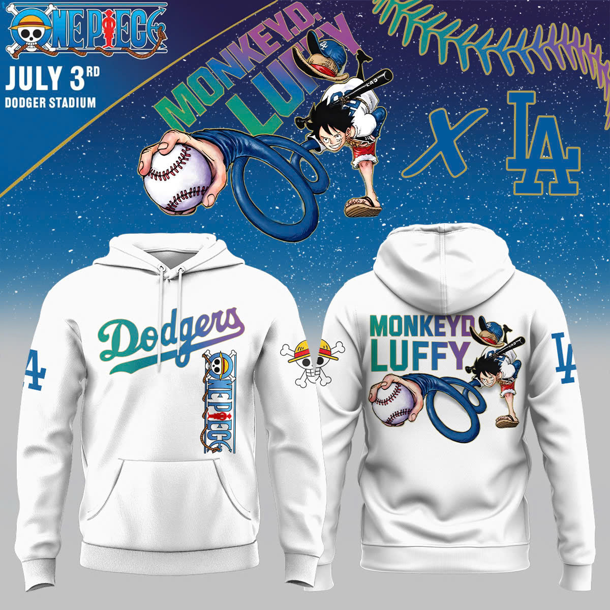 _ONE PIECE Night with the Los Angeles hoodie