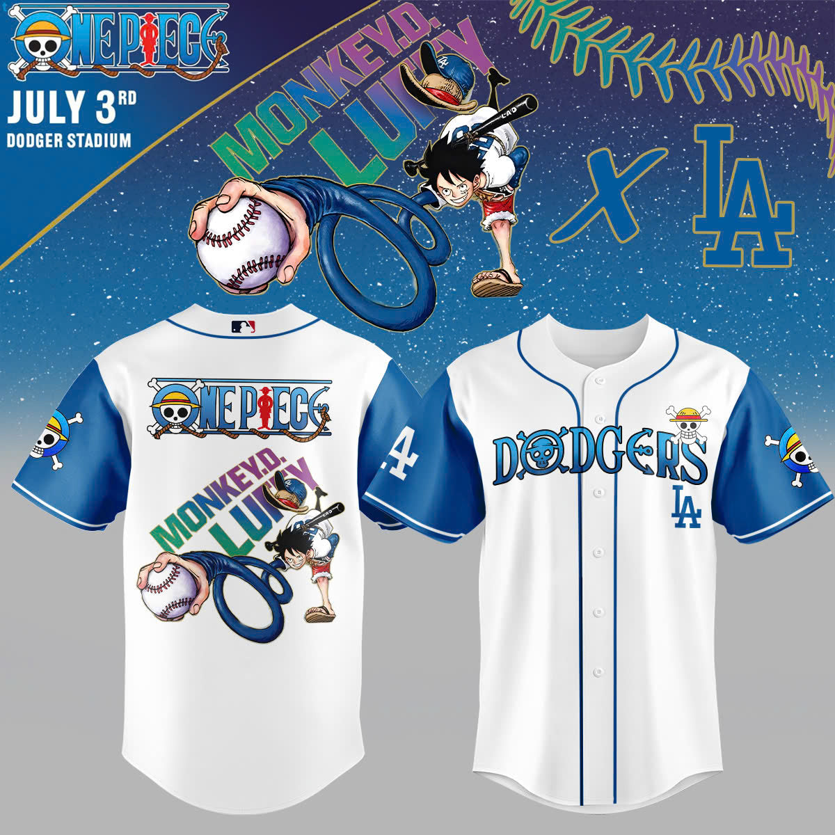 __ ONE PIECE Night with the Los Angeles Jersey