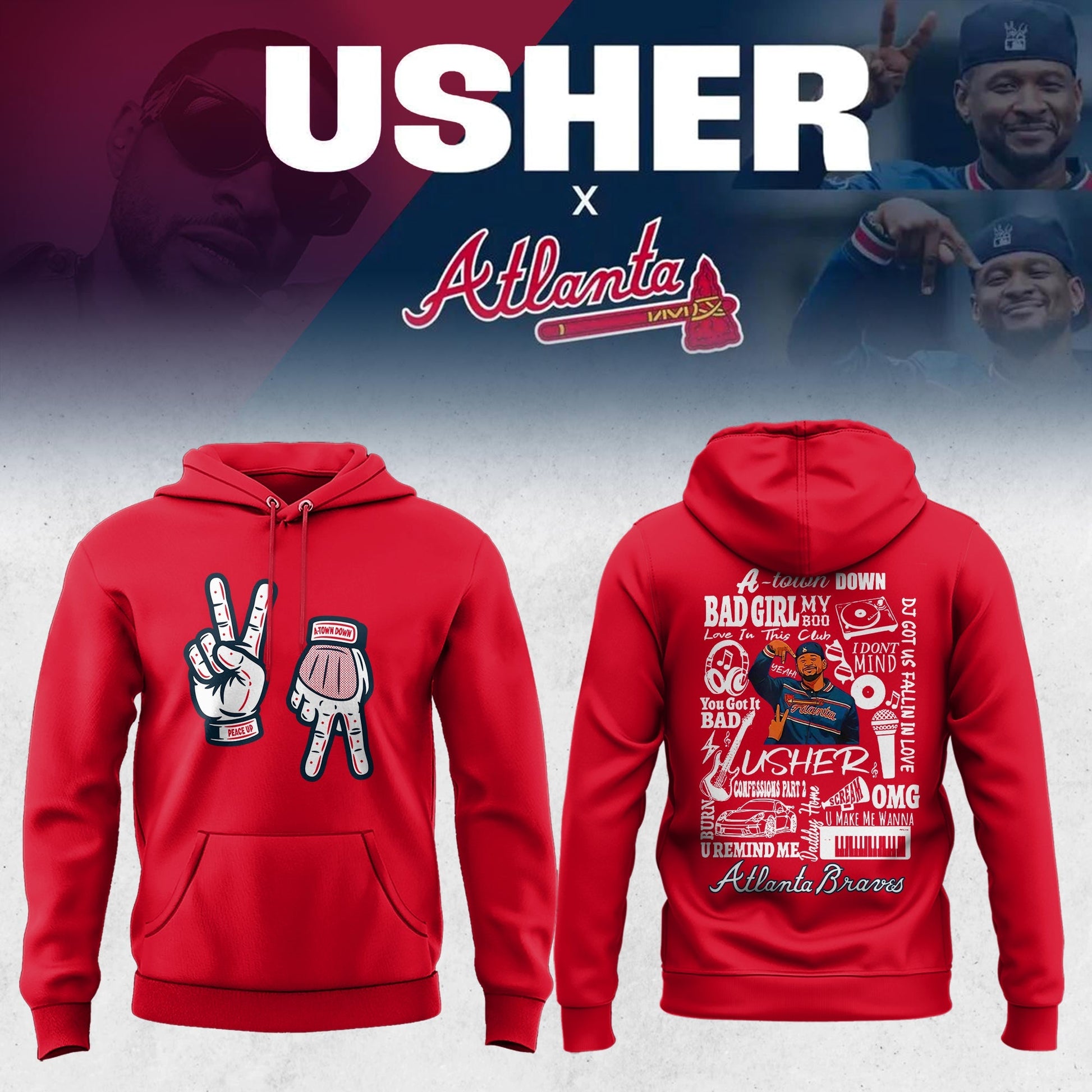 Atlanta Braves x Usher Night 2025 Hoodie