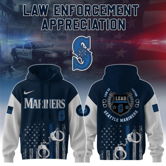 Seattle Mariners MLB x Law Enforcement Appreciation Day Hoodie Limited