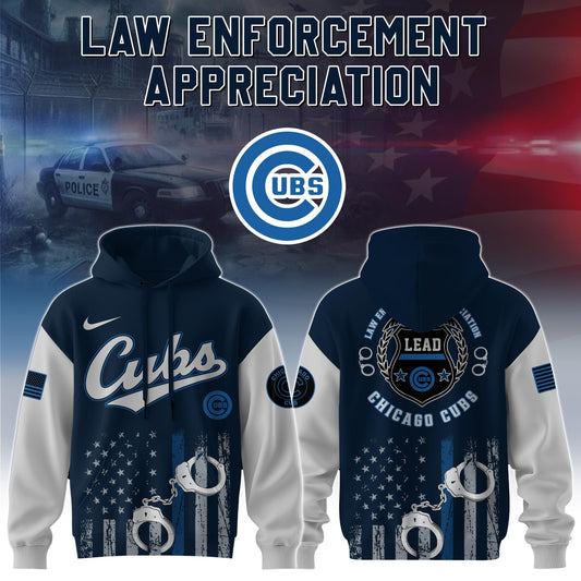 Chicago Cubs MLB x Law Enforcement Appreciation Day Hoodie Limited