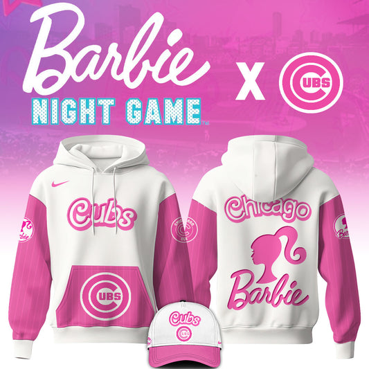 Chicago Cubs MLB x Barbie Night Game Limited Edition Hoodie 2025