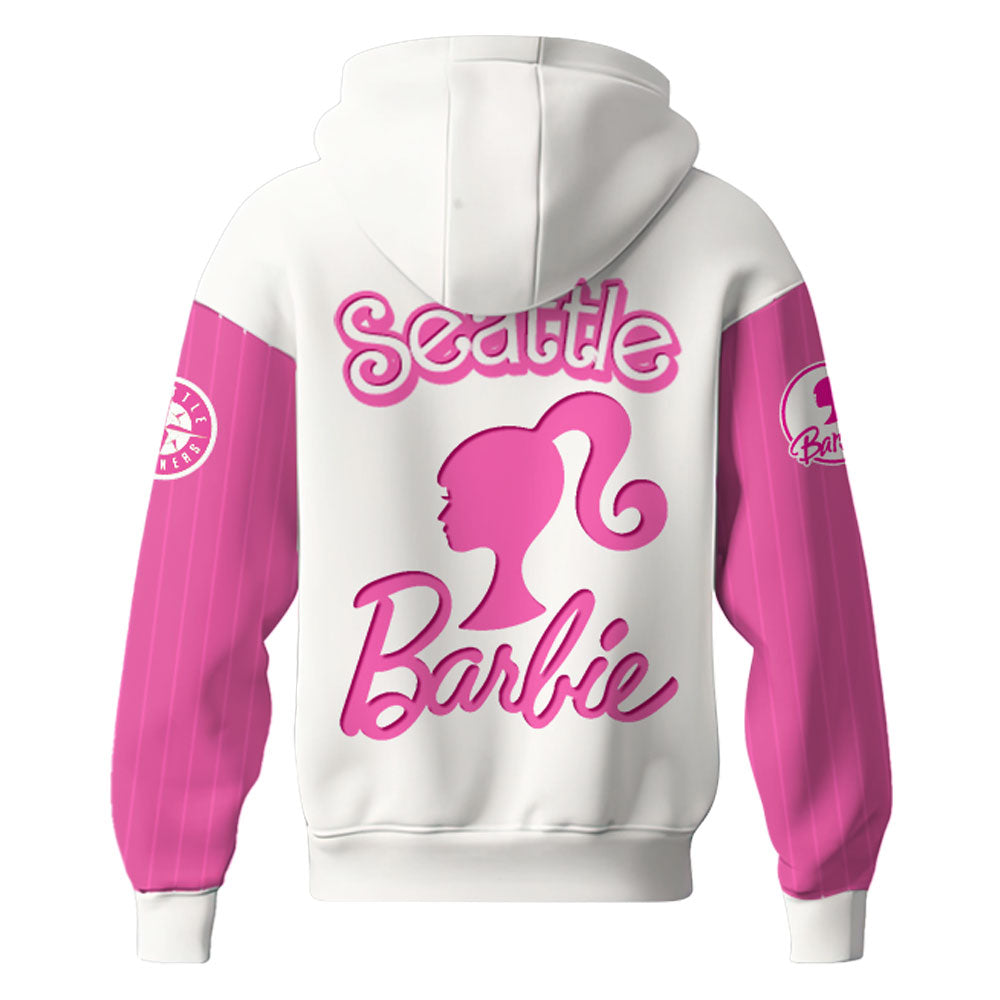 Seattle Mariners MLB x Barbie Night Game Limited Edition Hoodie 2025