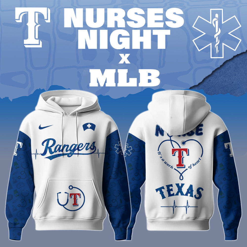 Texas Rangers Nurses Game Night Special Edition Hoodie