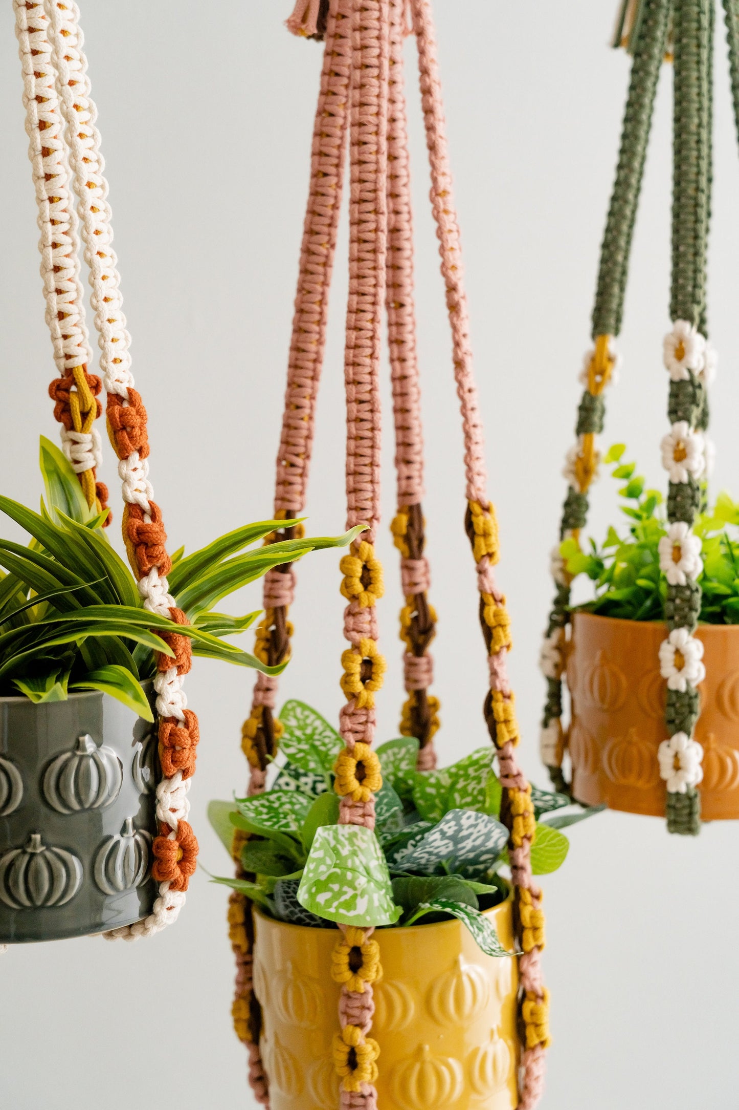 Boho Plant Hanger, Indoor Hanging Plant, Plant Hanger Long, Garden Decor, Boho Plant Holder, Plant Holder Outdoor, Mother Day Gift I46