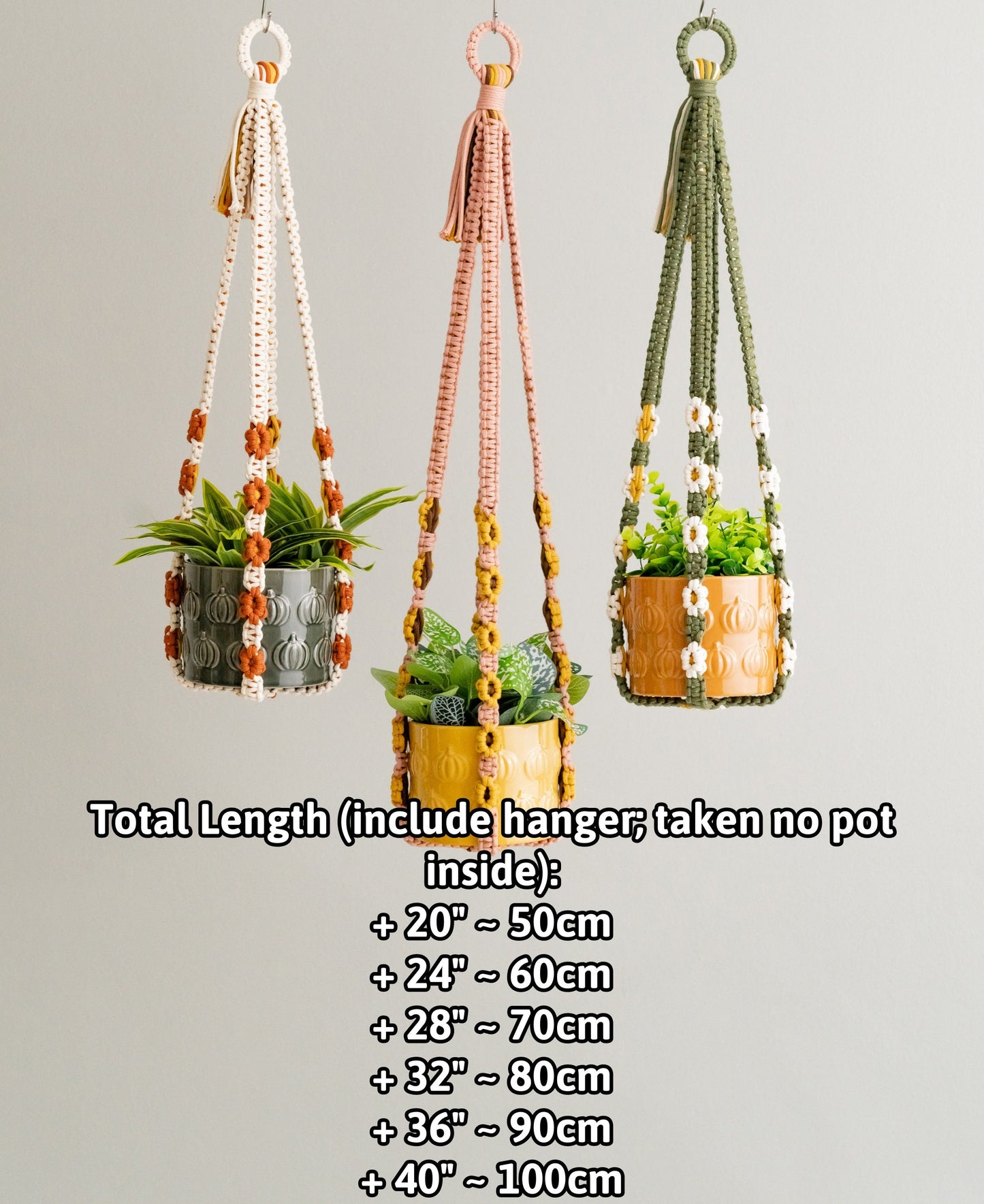 Boho Plant Hanger, Indoor Hanging Plant, Plant Hanger Long, Garden Decor, Boho Plant Holder, Plant Holder Outdoor, Mother Day Gift I46