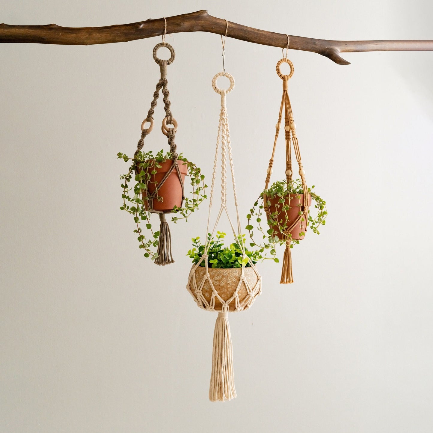 Macrame Plant Hanger, Garden Lover's Gift, Balcony Decoration, Modern Macrame Decor, Plant Hanger, Scandinavian Style I68