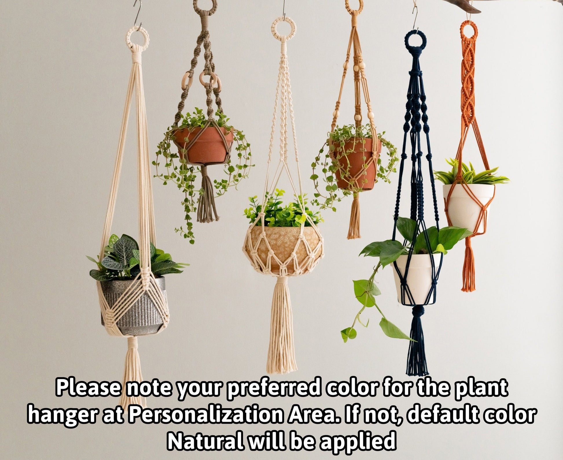 Macrame Plant Hanger, Nature Lover Gift, Tassel Macrame, Farmhouse Decor, Long Hanging Planter, Pot Holder Macrame, Indoor Garden I68