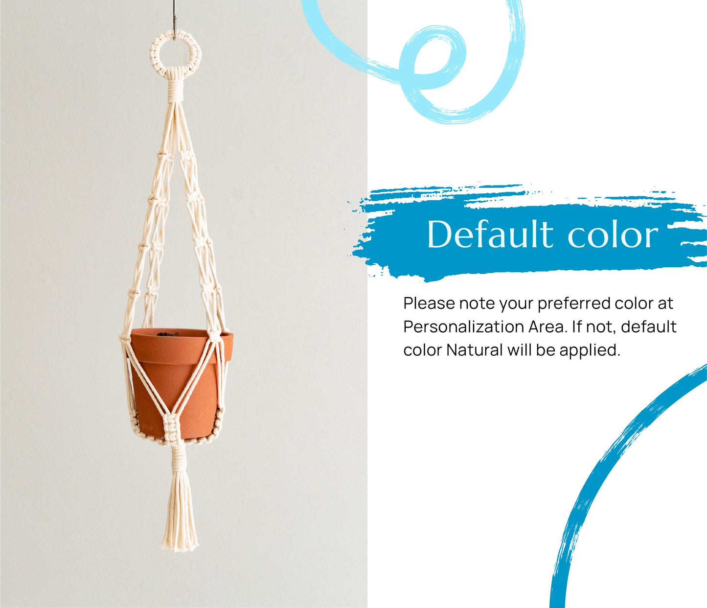 Macrame Tassel Plant Hanger, Hanging Planter, Wall Plant Hanger, Tassel Macrame, Garden Decor, Ceiling Pot Holder, Gift For New Home H75