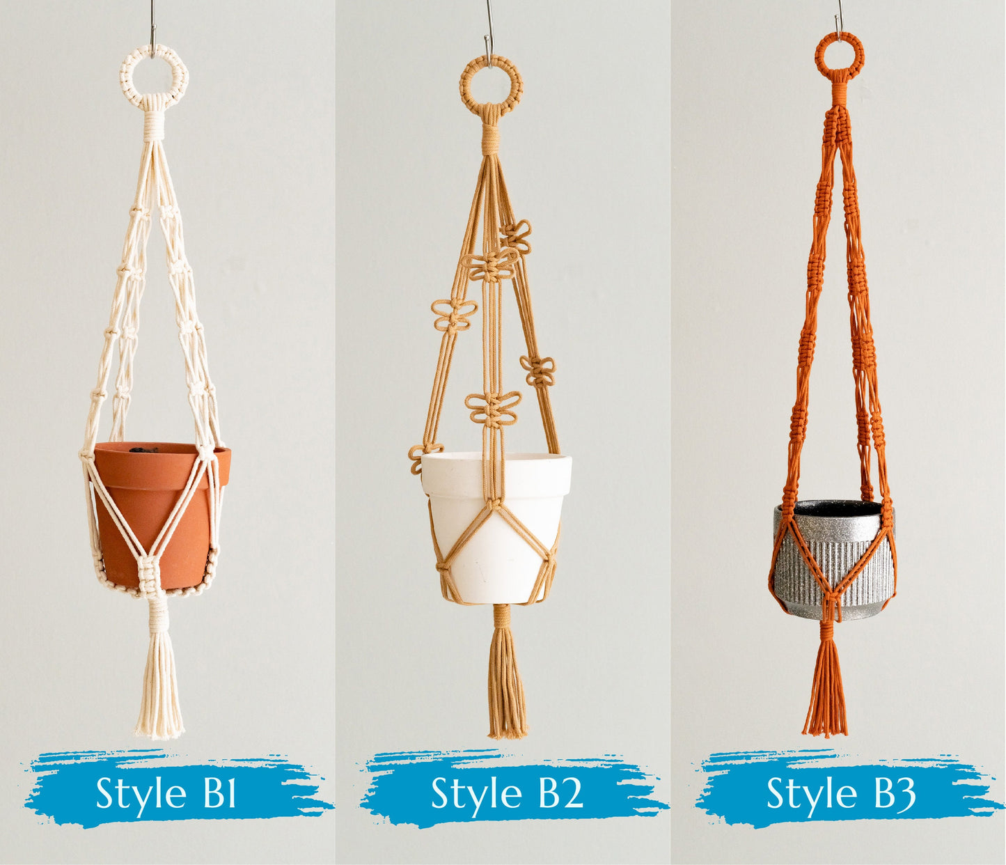 Macrame Tassel Plant Hanger, Hanging Planter, Wall Plant Hanger, Tassel Macrame, Garden Decor, Ceiling Pot Holder, Gift For New Home H75