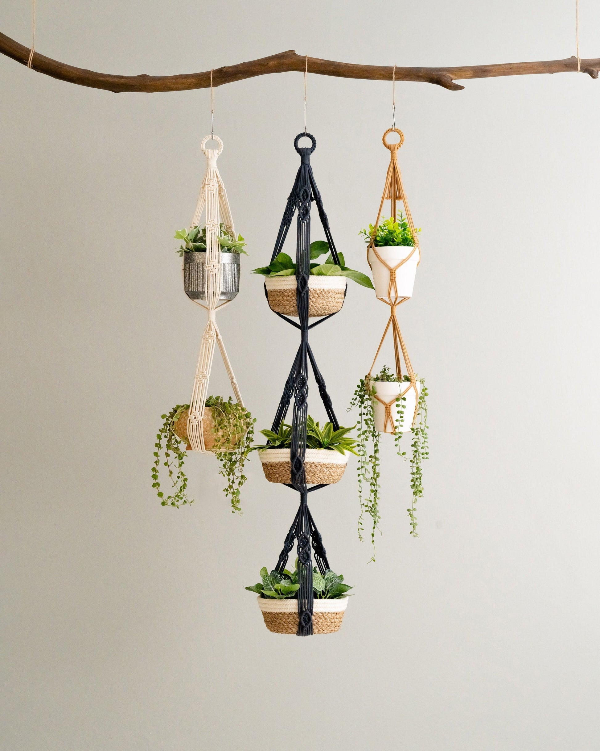 3 Tiers Tassel Free Plant Holder - Elevate Your Indoor Garden! I73