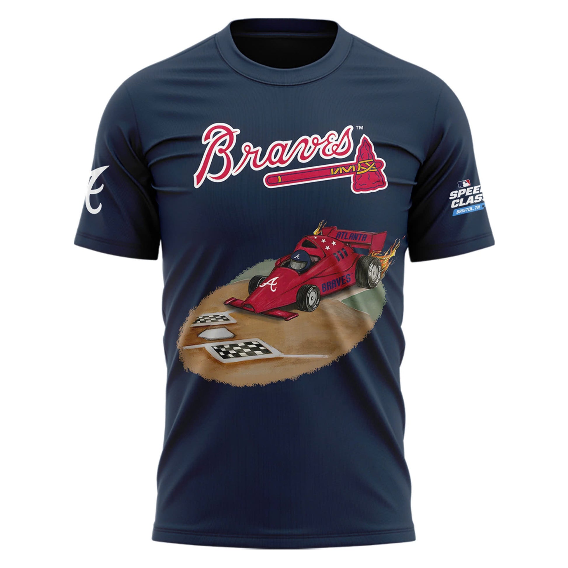 Atlanta Braves 2025 MLB Speedway Classic T-shirt