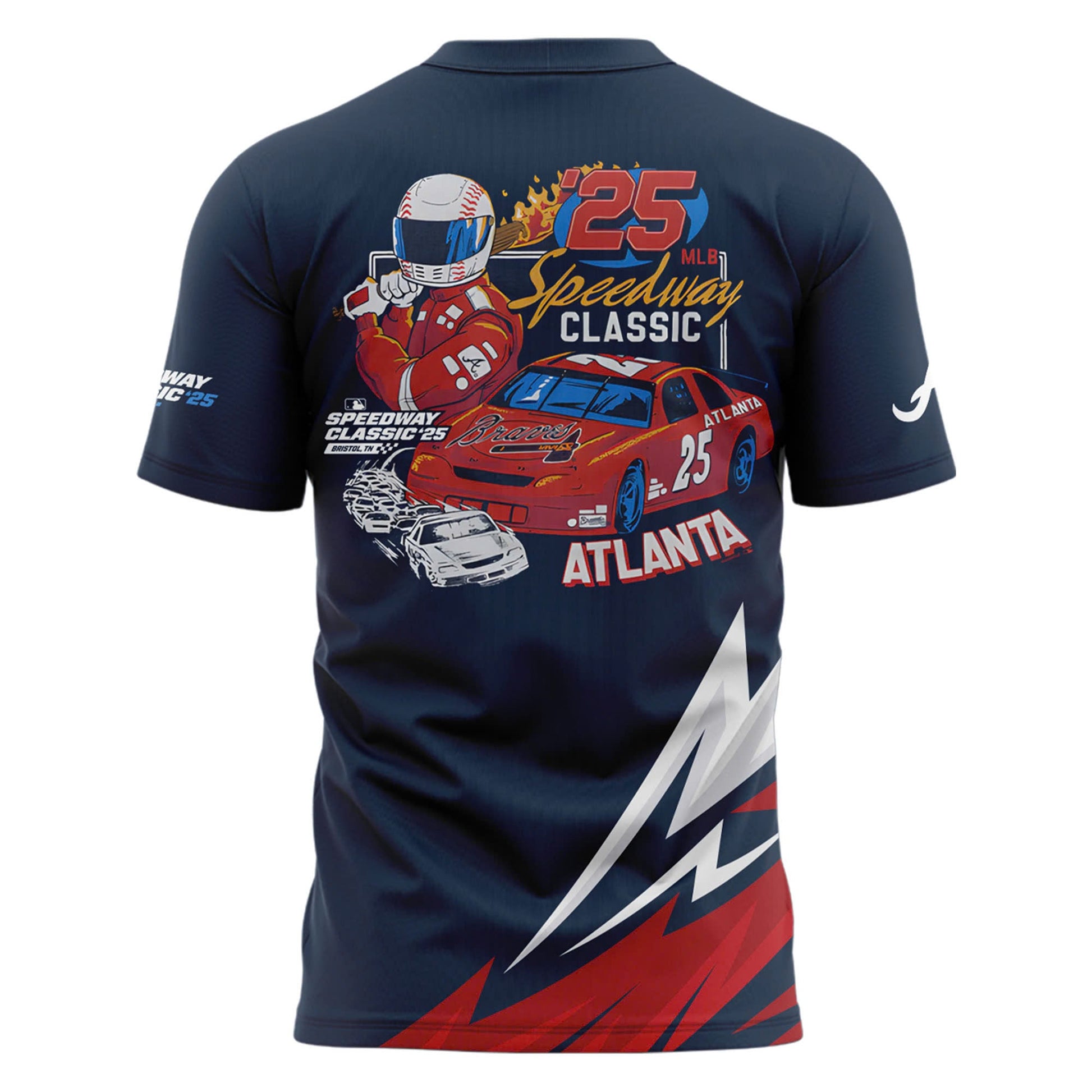Atlanta Braves 2025 MLB Speedway Classic T-shirt