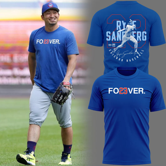 Special New Ryne Sandberg's legendary No. 23 Tshirt 2025