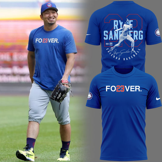 Special New Ryne Sandberg's legendary No. 23 Tshirt 2025
