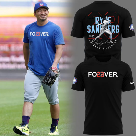Special New Ryne Sandberg's legendary No. 23 Tshirt 2025