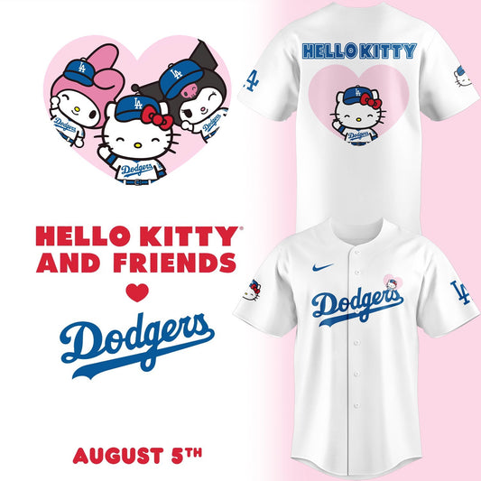 Exclusive Dodgers x HELLO KITTY Night Jersey