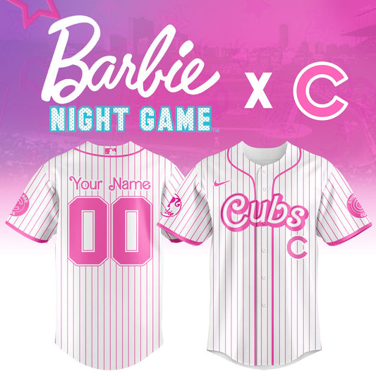 Chicago  Cubs MLB x Barbie Night Game Limited Edition Jersey 2025 v2
