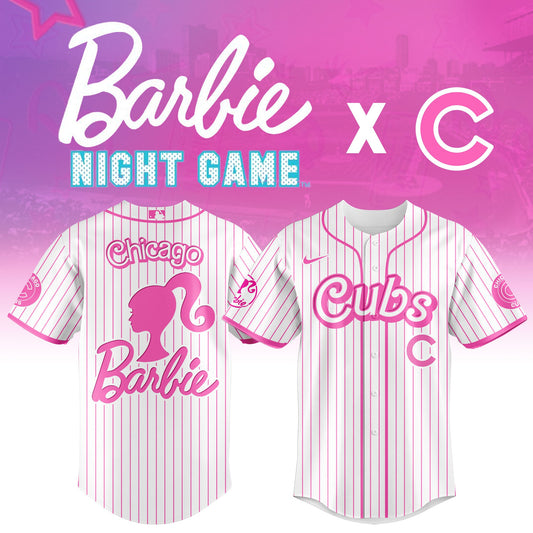 Chicago   Cubs MLB x Barbie Night Game Limited Edition Jersey 2025 v1