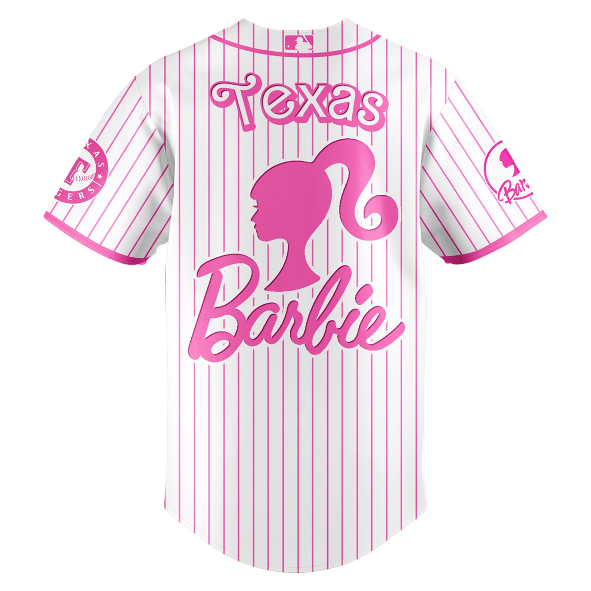 Texas Rangers MLB x Barbie Night Game Limited Edition Jersey 2025 v1