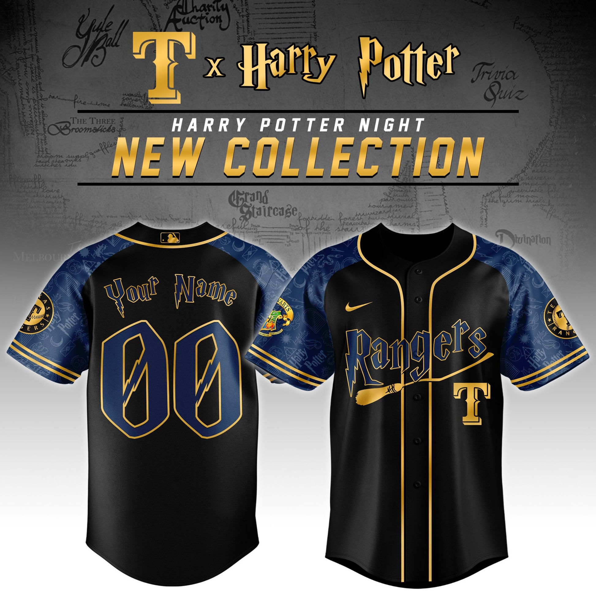 Texas Rangers MLB x Harry Potter Night Game Jersey Editions Limited