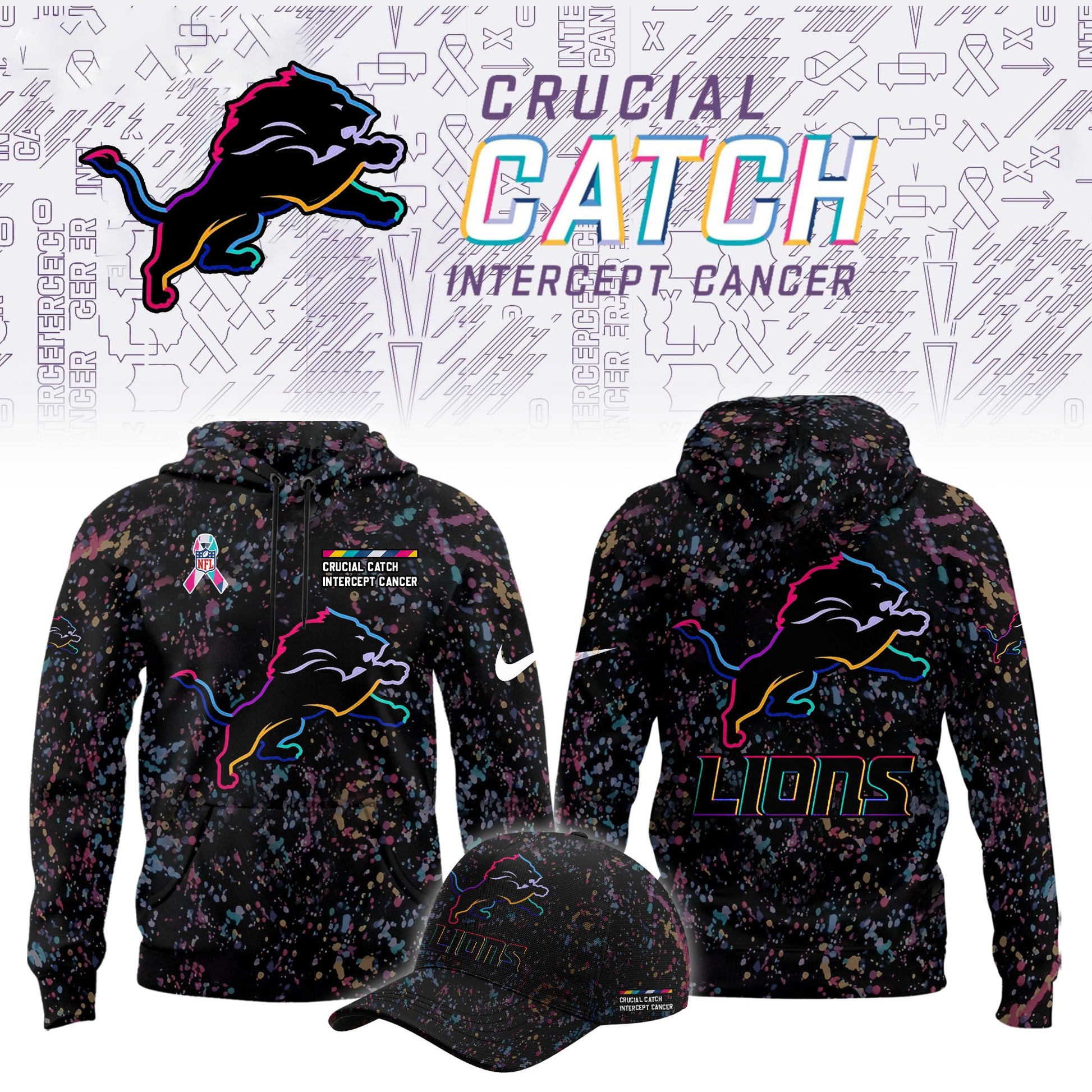 Detroit Lions Crucial Catch Limited Hoodie