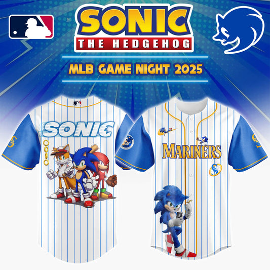 Seattle Mariners x Sonic Game Night Jersey 2025  Editons Limited