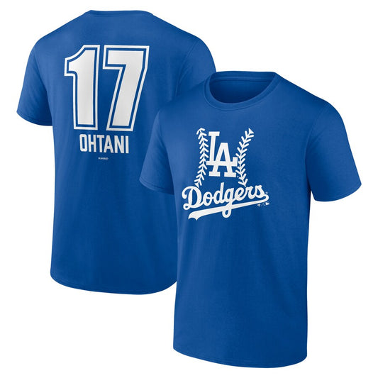 Men's Los Angeles Dodgers Shohei Ohtani Royal Fastball Player Name & N