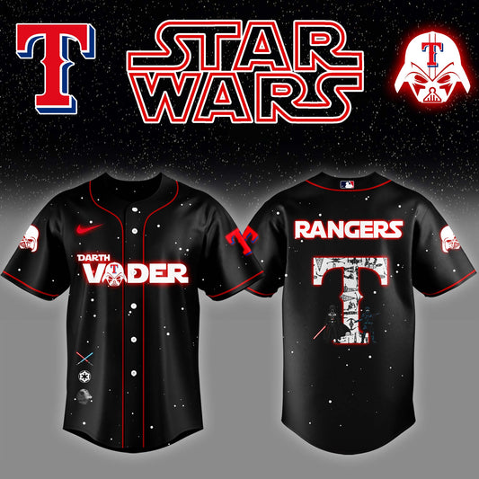 Texas Rangers x Stars Wars Darth Vader Night Baseball Jersey Editions Limited v2
