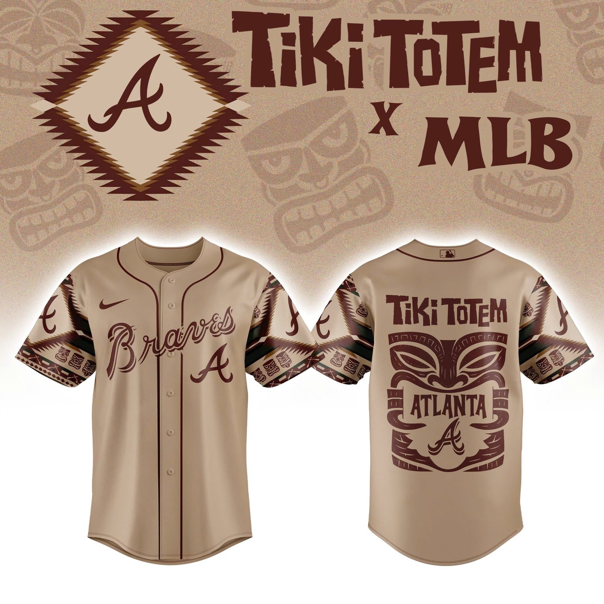 Atlanta Braves x Native American Tiki Totem 2025 Jersey