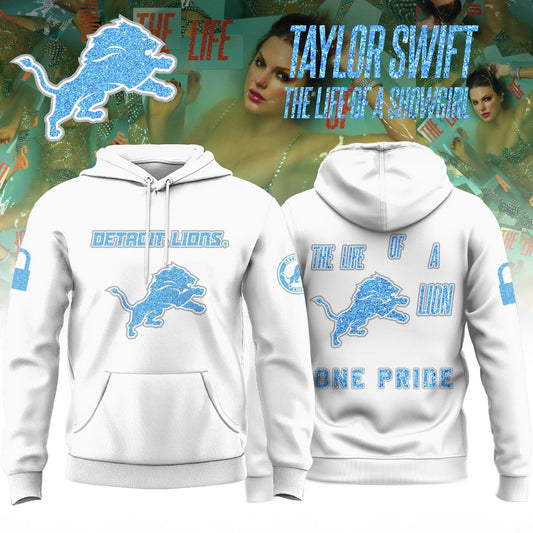 Detroit Lions x Taylor Swift “The Life of a Showgirl” Album Limited Editions 2025 Hoodie