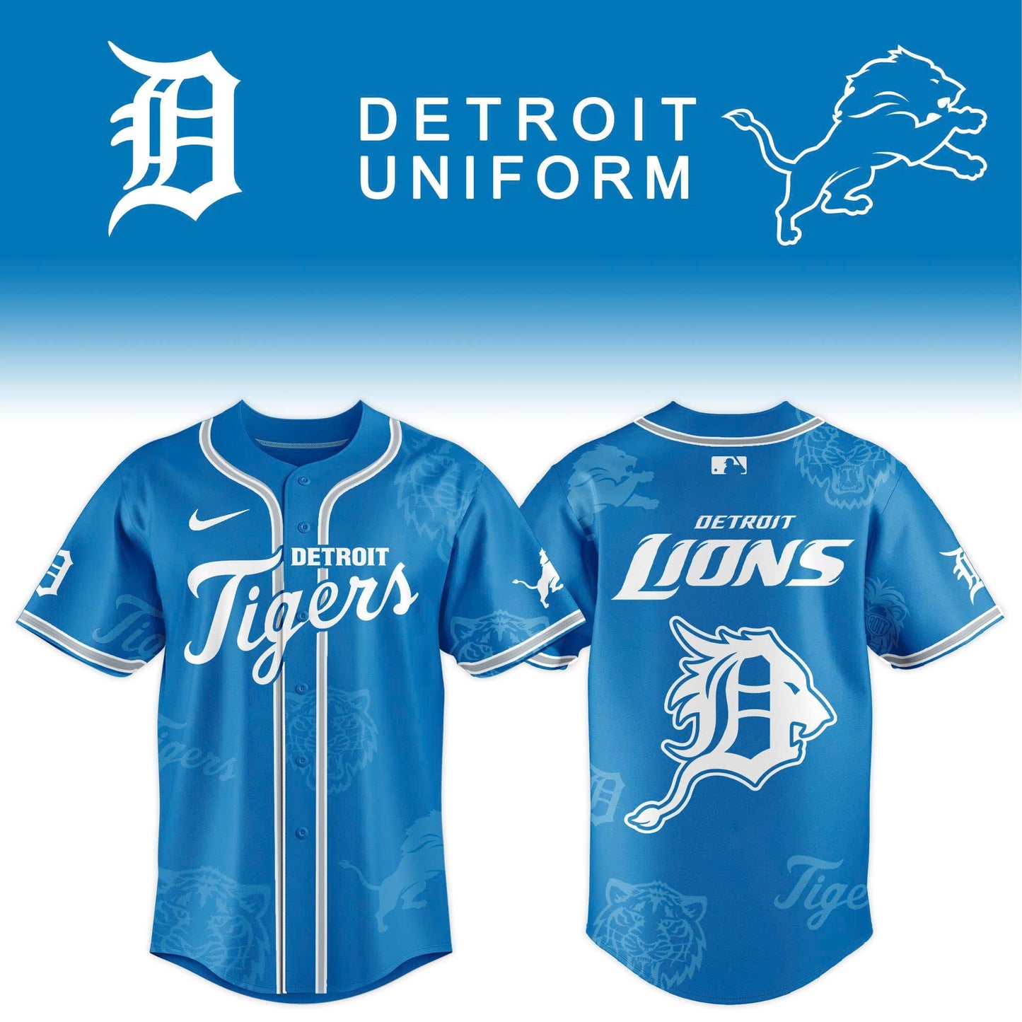 Detroit Tigers x Detroit Lion Limited Edition Jersey 2025